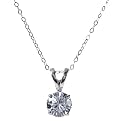 Sterling Silver Cubic Zirconia Pendant Necklace
