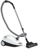 Fakir BASIC 2000 Bodenstaubsauger 2000 Watt / weiß / Hartbodendüse / Turbobürste / Kombidüse (Fugendüse/Möbelbürste) / gummierte Räder / HEPA-Filter