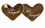 Review   / Tonight, NOT Tonight Reversible Heart Shaped Pillow Chocolate Brown