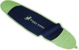 Soggy Paws Towel Large Navy and Green