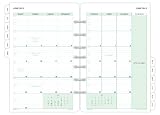 Day-Timer 2-Page-Per-Month Tabbed Organizer Refill, Desk Size, 5.5 x 8.5 Inches, January - December, 2013 (D87229-1301)