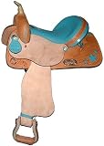 Billy Cook Ostrich Star Inlay Barrel Saddle