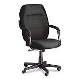 Commerce Series High-Back Swivel/Tilt Chair, Asphalt Black Fabric
