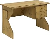 Steens 16329030 h&ouml;henverstellbarer Kent Schreibtisch 73 (bzw. 68) x 133 x 95 gelaugt ge&ouml;lt Kiefer