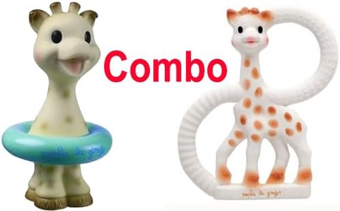 Sophie The Giraffe Vanilla Teething Ring - Plus Vulli Sophie Giraffe Bath Toy - Comes In Gift Boxes!