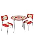 Guidecraft G85802 Retro Racers Chairs Kids Table
