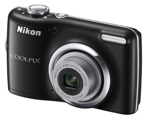 Nikon Coolpix L23 Digital Camera - Black (10MP, 5x Optical Zoom) 2.7-inch LCD