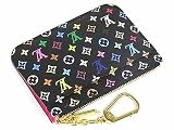 (ルイヴィトン)LOUIS VUITTON マルチカラー キーリング付きコインケース[ポシェット クレ] ノワールXグルナード（ピンク） M93735 並行輸入品 LOUIS VUITTON ポシェット
