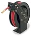 Legacy L8603 Heavy-Duty Retractable Air Hose Reel - with 3/8-Inchx25 Rubber Hose