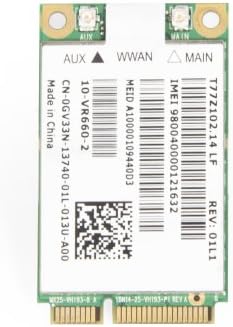 Dell Wireless 5620 GOBI2000 WWAN Mini PCI-E Full Height 3G Card