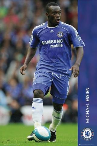 Posters: Soccer Poster - Michael Essien, Chelsea (36 x 24 inches)