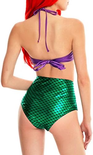 Kizmo Women High Waist Mermaid Bikinis Set (Medium)