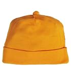 Orange Solid Hat ~ 0 - 6 Months
