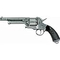 Le Mat Civil War Confederate Revolver with Antiqued Iron Grey Finish - Replica of Classic Combination Pistol / Shotgun Used by CSA Forces - Nice Replica Prop Gun