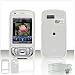 Hard Transparent Clear White Crystal (With Optional Swivel Belt Clip) For HTC TILT 8925 / TyTN II CASE COVER SNAP-ON