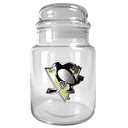 Pittsburgh Penguins NHL 31oz Glass Candy Jar by Great American Products