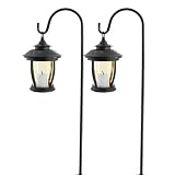 from TOOLTIME 2pc FLICKERING CANDLE SOLAR HANGING CROOK LIGHT