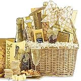 Cheers To You! Congratulations Gourmet Food Gift Basket with Smoked Salmon