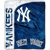 New York Yankees 50" x 60" Micro Raschel Throw Polyester Binding Graphic Background Durability