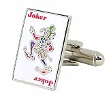 Playing Card Joker Poker Cufflinks Cuff Links