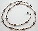 Jet/Black Austrian Crystal Bronze/Copper Bead Mix Eyeglass Chain Holder