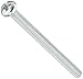 Steel Pan Head Machine Screw, Zinc Plated, Meets ASME B18.6.3, #1 Phillips Drive, #2-56 Thread Size, 1-1/8
