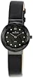 Skagen Womens 456SBLB Denmark Black Mother-Of-Pearl Dial Watch