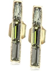 Kelly Wearstler Mansfield 18k Gold Plated Crystal Baguette Earrings