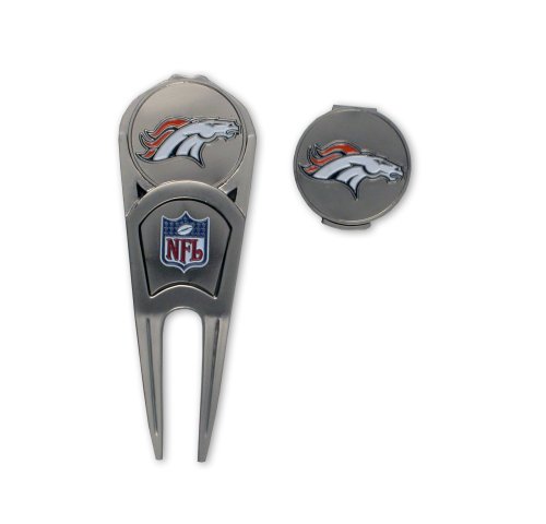 Denver Broncos Ball Mark Repair Tool & Hat Clip Combo