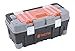 Tactix 320304 Plastic Box with Organizer, 22", Black/Orange