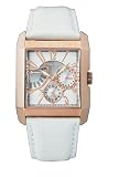 Police Side Avenue Unisex White Leather and Silver/Bronze dial watch