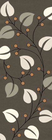 Nouveau Leaf Art Poster Print, 6x14