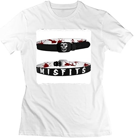 Shichuang Women's Misfits Name T-shirt XXL White