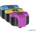 HP 363 - 3x Haute Capacit� Cartouches d'encre Compatibles - Cyan / Jaune / Magenta - � utiliser avec Photosmart C5180 Photosmart C7280 Photosmart C6180 Photosmart 3210 Photosmart C6280 Photosmart C8180 Photosmart 8250 Photosmart C5100 Photosmart D6160 Photosmart D7260 Photosmart D7360 Photosmart D7460 Photosmart C7200 Photosmart C7180 Photosmart 8200 Photosmart D7160 Photosmart D7100 Photosmart C8100 Photosmart C6100 Photosmart D7200 Photosmart 3200 Photosmart 3210V Photosmart 3100 Photosmart C