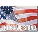 (2x3) USA United We Stand American Flag Locker Refrigerator Magnet