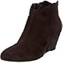 Aquatalia by Marvin K. Women's Quad Bootie,Espresso Nappa Suede/Espresso Patent,5.5 M US