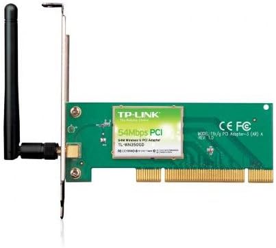 TP-Link TL-WN350GD 54MPCI Adapter Atheros chipset 802.11g/b Retail Detachable Antenna - NEW - Retail - TL-WN350GD