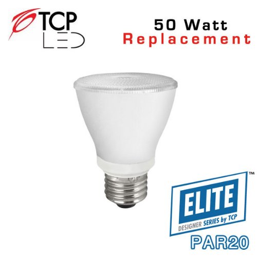 TCP LED8P20D24KFL 8 Watt PAR20 Dimmable Medium Base 25000 Hour 2400 Kelvin Flood
