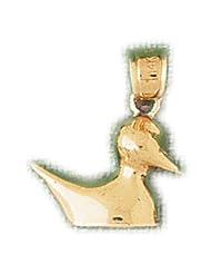 Dazzlers Solid 14 karats gold Duck Charm Pendant Available in three colors from jewelsberry (weights: 3.0 grams only)
