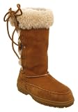 Just Sheepskin Bronswick Lace Sde Cuff B Chestnut - 7 Uk