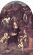 Leonardo da Vinci (Madonna in the rock grotto, scene: Mary and Christ child, John the Baptist as a child and an angel) B - 11x17