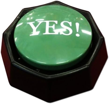 The YES! Button-Electronic Voice Toy-12 Different Yes's by Zany Toys