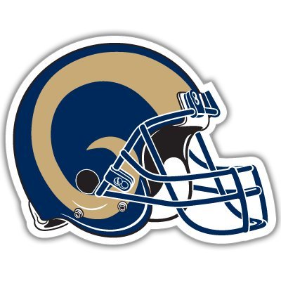 St. Louis Rams NFL Football car bumper sticker 5
