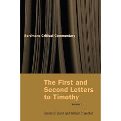 The First and Second Letters to Timothy Volume 1