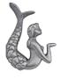 Atlas Homewares 190L-P 2-1/2-Inch Mermaid Knob - Left, Pewter