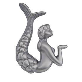 Atlas Homewares 190L-P 2-1/2-Inch Mermaid Knob - Left, Pewter