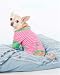 Fashion Pet Pink and Green STRIPED PJ'S, Small