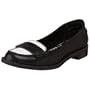 Bass Women's Brookfield Slip-On Loafer,Black/White,9 M US
