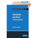 Syntactic Anchors: On Semantic Structuring (Cambridge Studies in Linguistics)