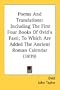 Poems And Translations: Including The First Four Books Of Ovid's Fasti; To Which Are Added The Ancient Roman Calendar (1839)